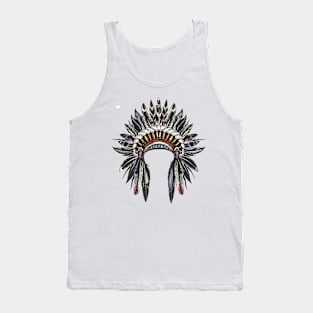 Native American Indian War Bonnet Tank Top